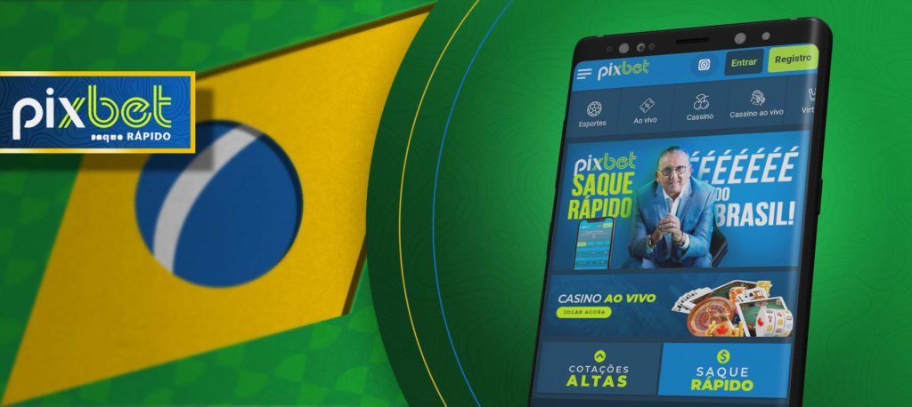 Uma das melhores casas de apostas entre outras aplicações brasileiras - PixBet.