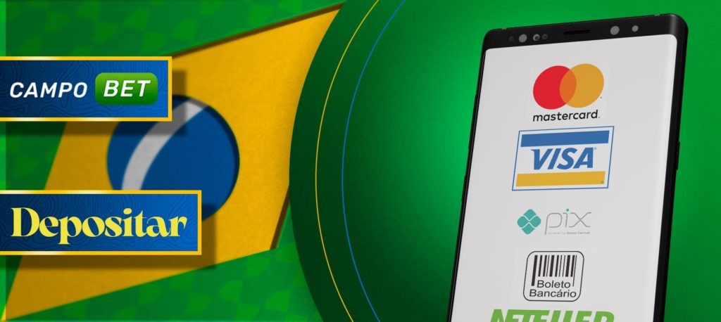 Todos os métodos de pagamento na aplicação móvel Campobet no Brasil