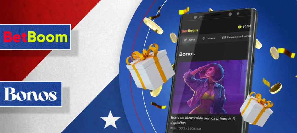 Bonificaciones en la aplicación móvil Betboom en Chile 