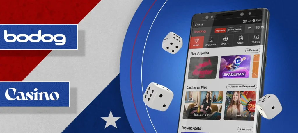 Todos los juegos de casino en la aplicación móvil de Bodog