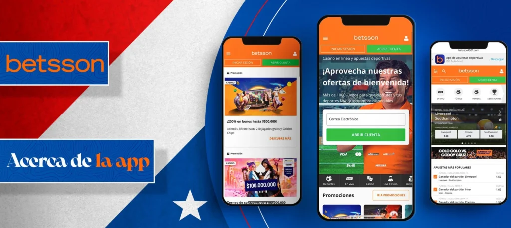 Reseña sobre la aplicación móvil de Betsson en Chile
