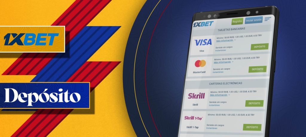 Cómo hacer tu primer depósito en la aplicación móvil de 1xBet