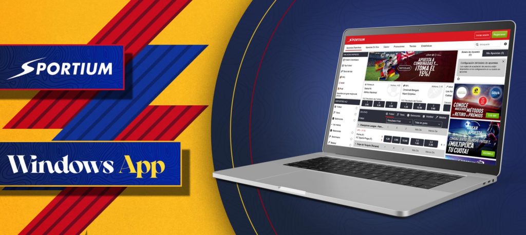 Cómo descargar la aplicación Sportium para Windows en Colombia