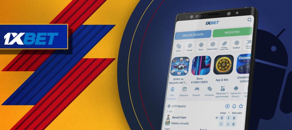 1xbet Android aplicación de apuestas para Colombia