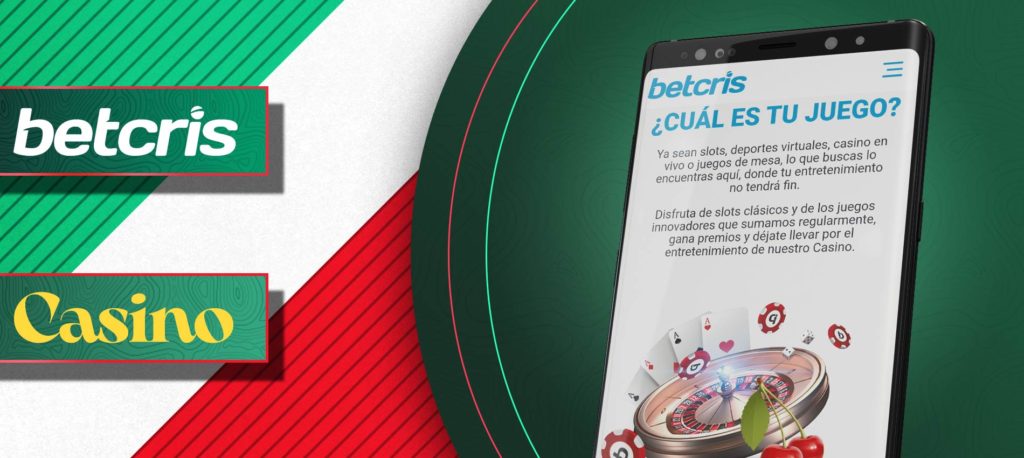 Todos los juegos de casino en la aplicación móvil de Betcris México