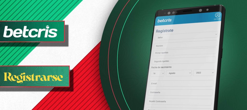 Cómo registrarse en la aplicación móvil de Betcris en México