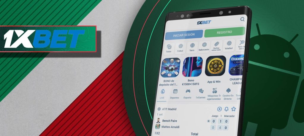 1xbet Android aplicación de apuestas para México