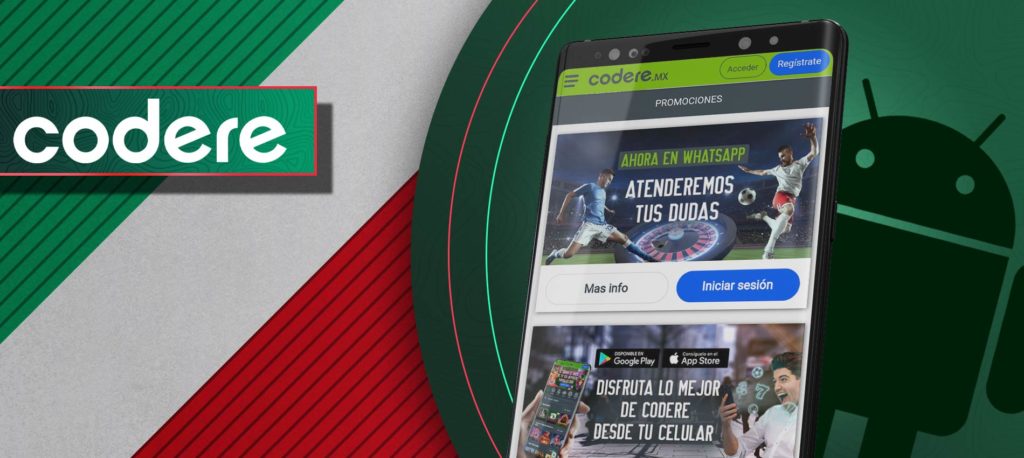 Codere Android aplicación de apuestas para México