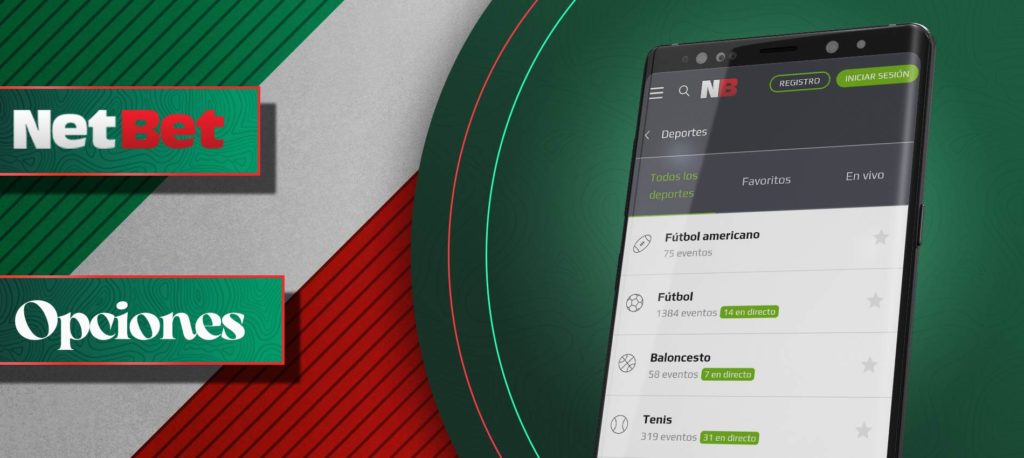 ¿A qué deportes puedo apostar en la aplicación móvil de NetBet en México?