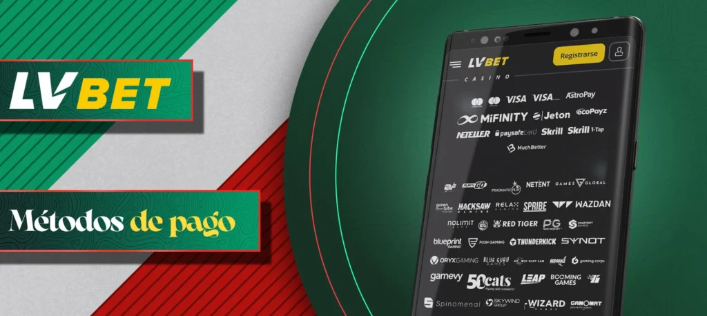 Opciones de sistemas de pago que ofrece la casa de apuestas LVBet en México