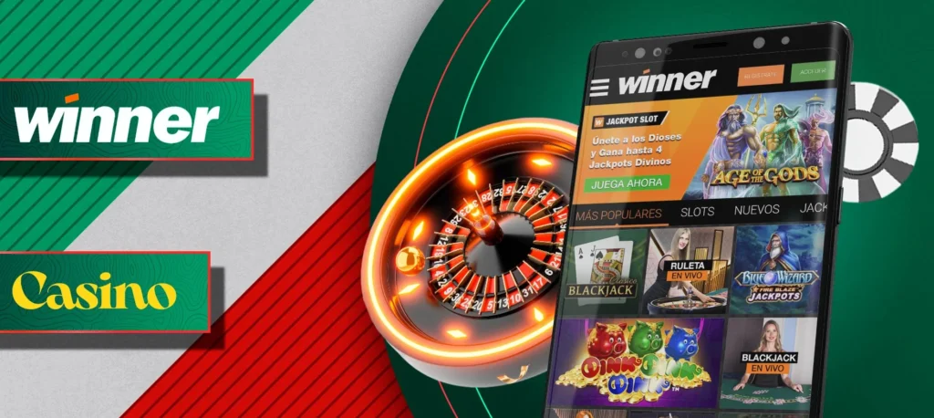 Amplia selección de juegos en Winner Casino