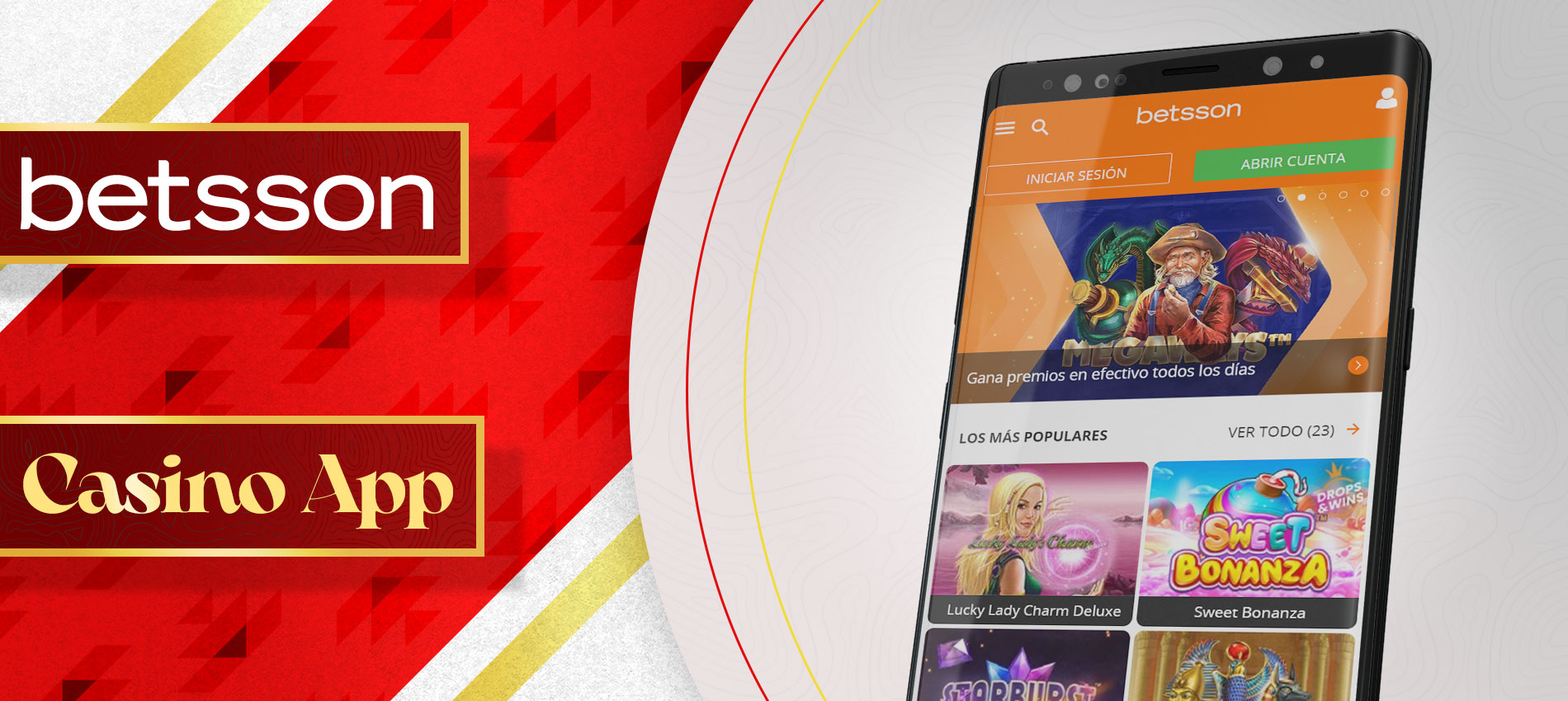 Todos los juegos de casino disponibles en la plataforma de casino de betsson.