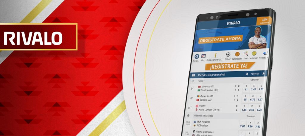 Rivalo Android aplicación de apuestas para Peru