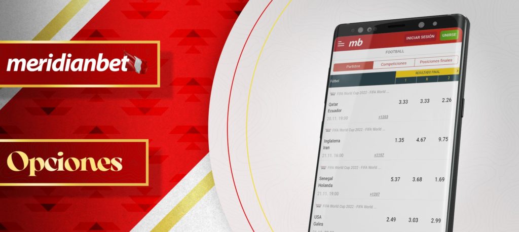¿A qué deportes puedo apostar en la aplicación móvil de MeridianBet en Perú?