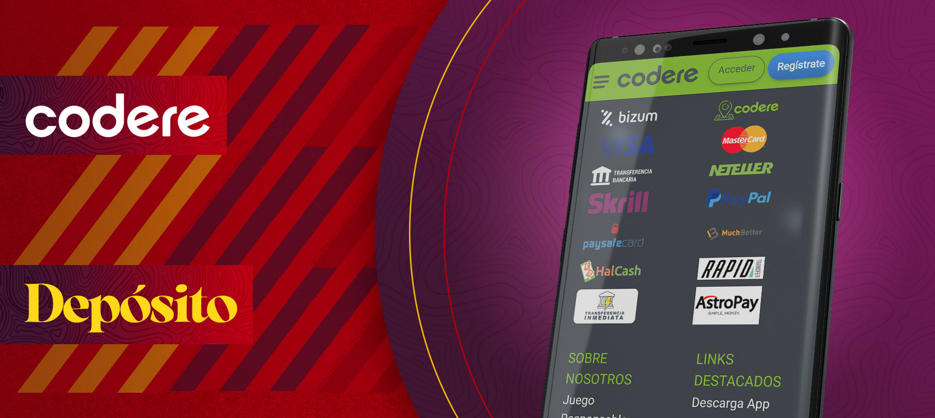 Codere App Codere App: Descárgala Gratis en tu Móvil iOS o Android para Apostar
