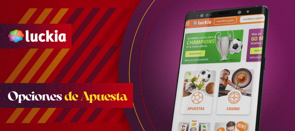 ¿En qué deportes puedo apostar con la aplicación móvil de Luckia para Android?