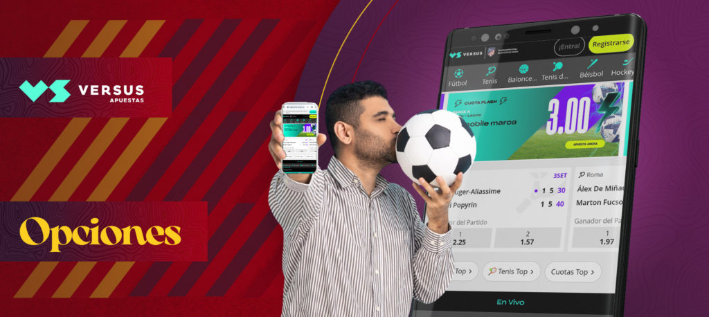 ¿En qué deportes puedo apostar con la aplicación móvil de Versus?