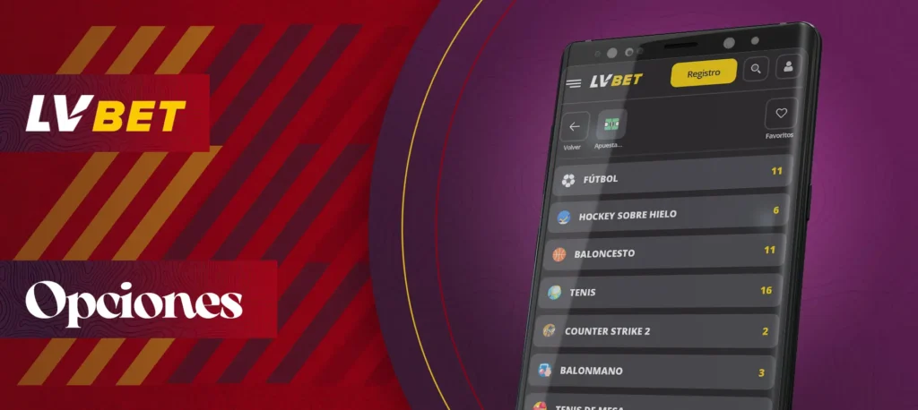 A qué deportes puedes apostar en la app móvil de LVbet en España