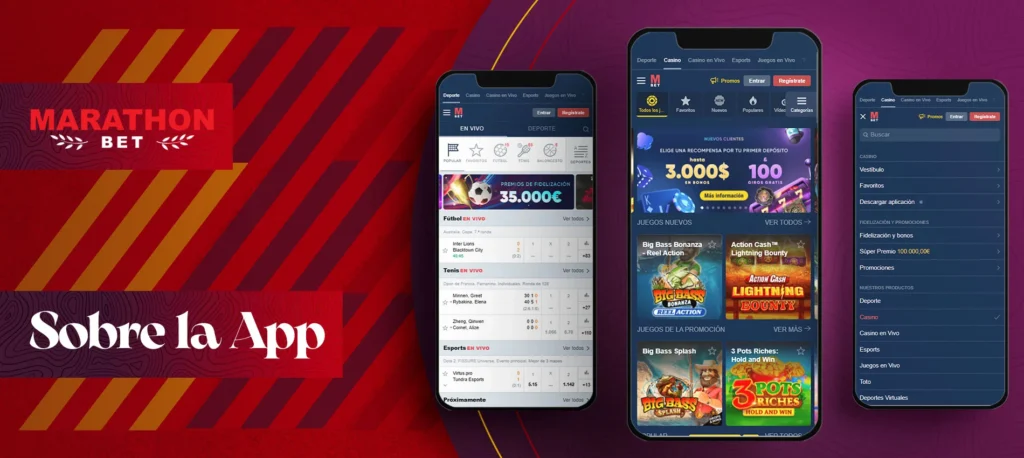 Reseña sobre la aplicación móvil de apuestas Marathonbet en España